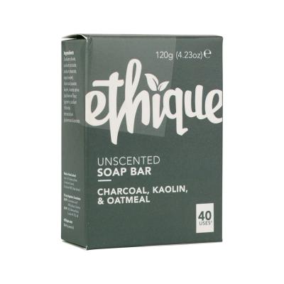 Ethique Bar Soap Charcoal, Kaolin & Oatmeal Unscented 120g
